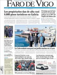 Portada Faro de Vigo 2019-02-18