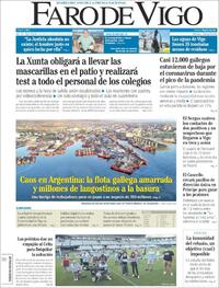 Portada Faro de Vigo 2020-07-15