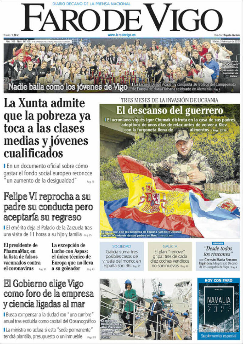 Portada El Diario Vasco 2022-05-24