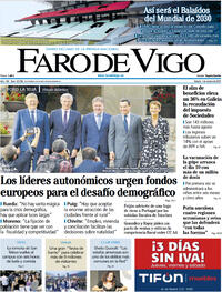 Portada Faro de Vigo 2022-10-01