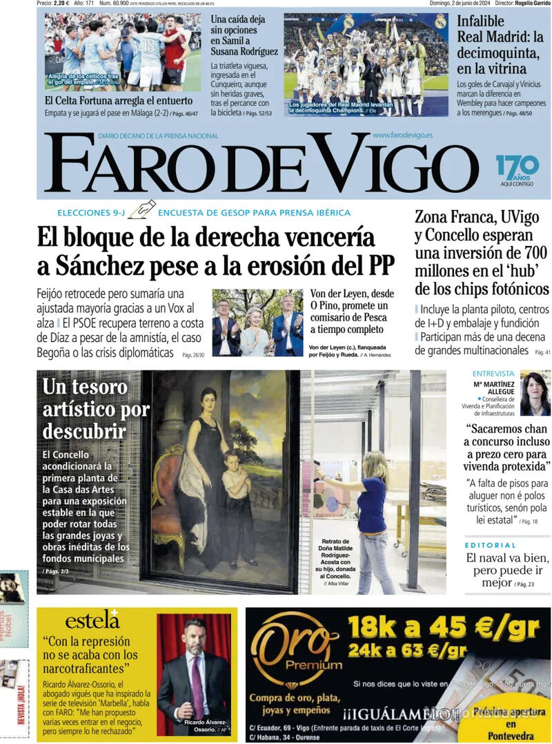 Portada El Diario Vasco 2024-06-02