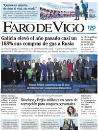Portada Faro de Vigo 2024-03-14