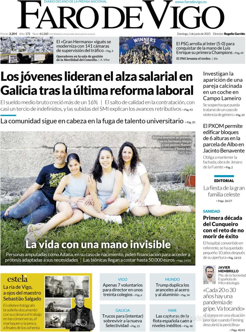 Portada El Diario Vasco 2025-06-01