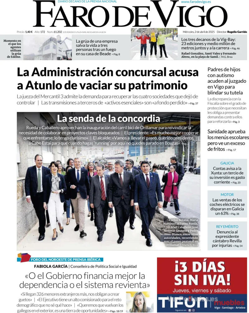 Portada El Diario Vasco 2025-04-02