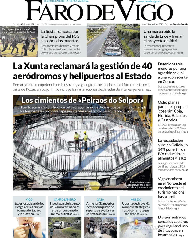 Portada El Diario Vasco 2025-06-02