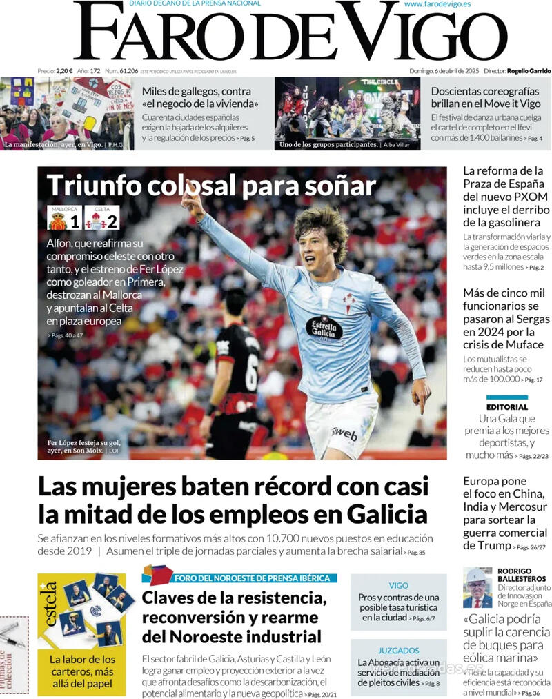 Portada El Diario Vasco 2025-04-06