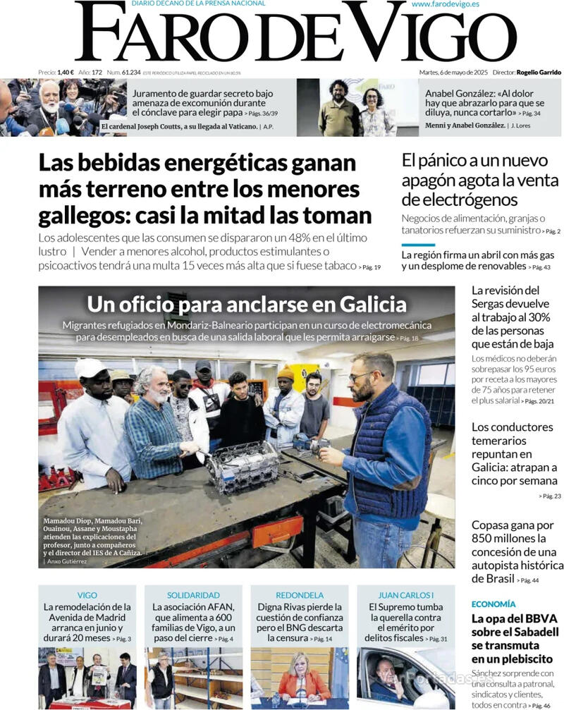 Portada El Diario Vasco 2025-05-06