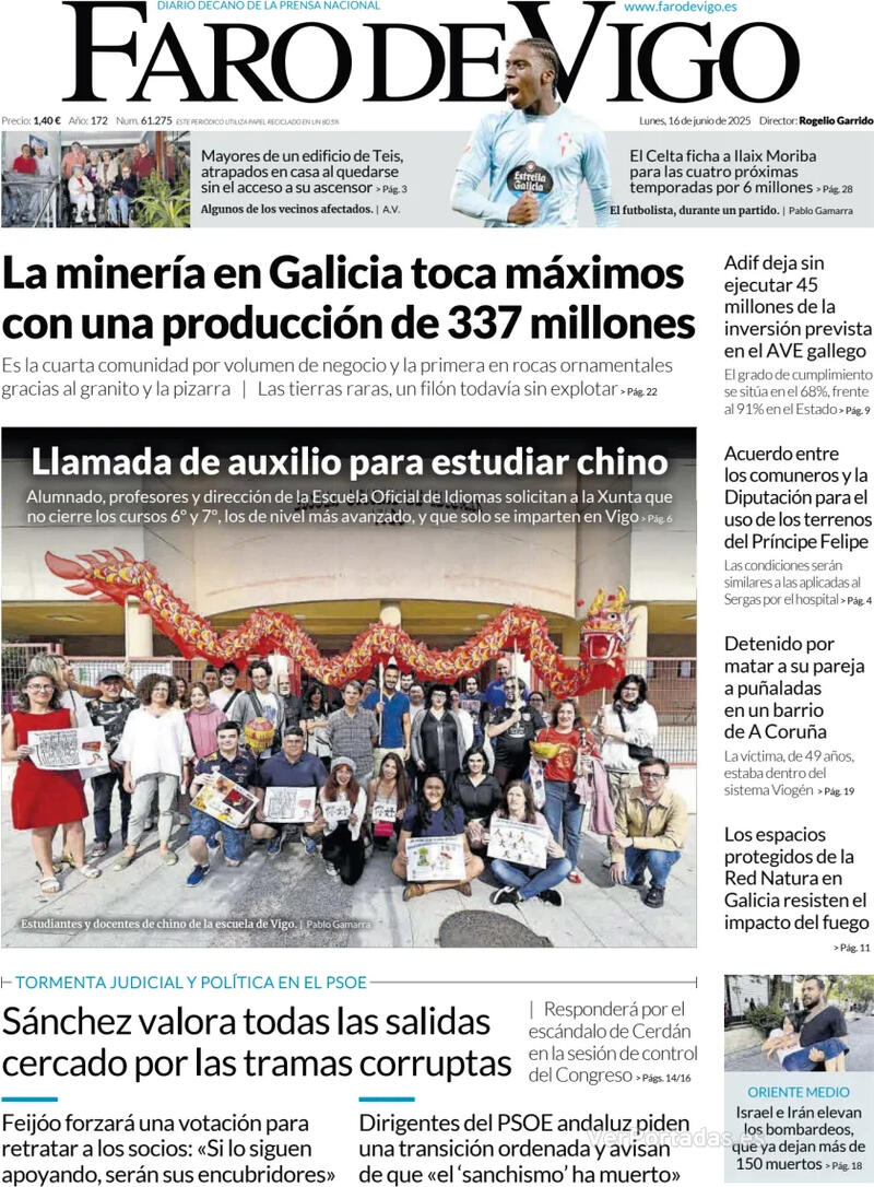 Portada El Diario Vasco 2025-06-16