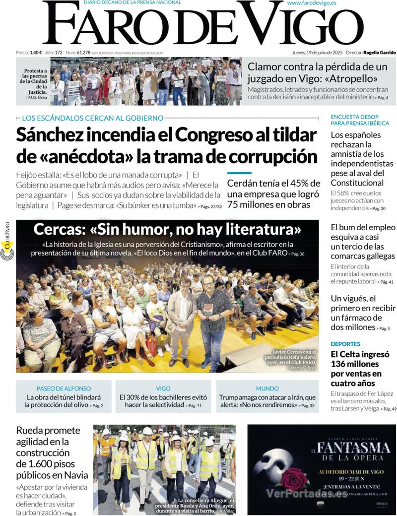 Portada El Diario Vasco 2025-06-19