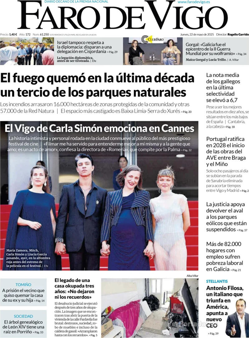 Portada El Diario Vasco 2025-05-22