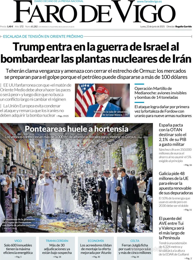 Portada El Diario Vasco 2025-06-23