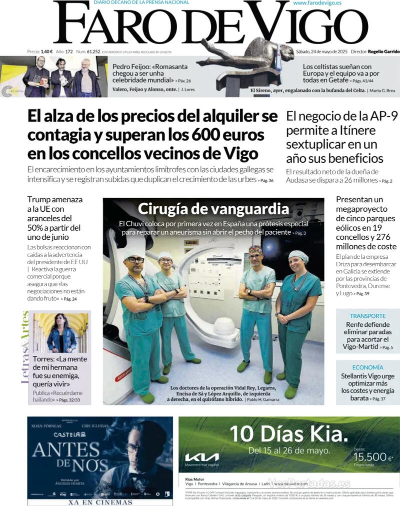 Portada El Diario Vasco 2025-05-24
