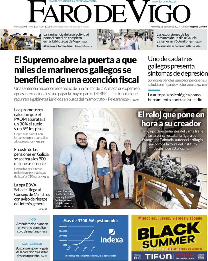 Portada El Diario Vasco 2025-05-28