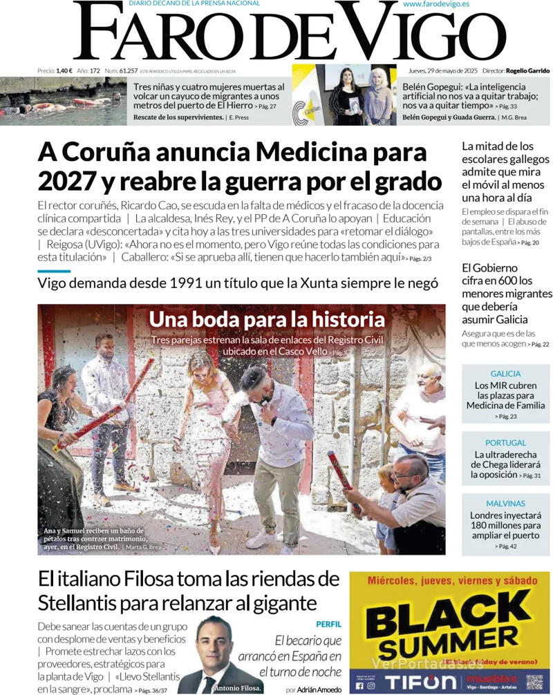 Portada El Diario Vasco 2025-05-29