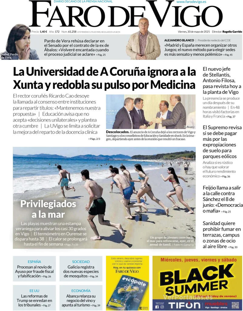 Portada El Diario Vasco 2025-05-30
