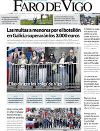 Portada periódico Faro de Vigo