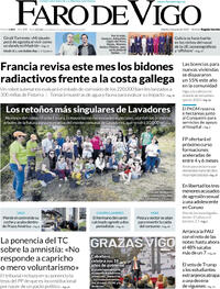 Portada periódico Faro de Vigo