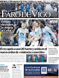 Portada Faro de Vigo 2025-10-03