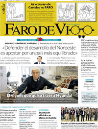Portada periódico Faro de Vigo