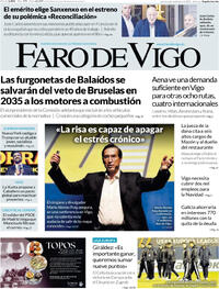 Portada Faro de Vigo 2025-11-06