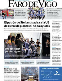 Portada periódico Faro de Vigo