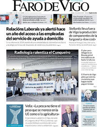 Portada Faro de Vigo 2025-10-07