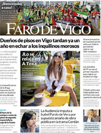 Portada periódico Faro de Vigo