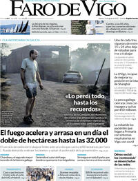 Portada Faro de Vigo 2025-08-15