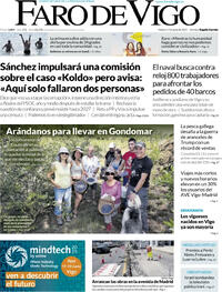 Portada periódico Faro de Vigo