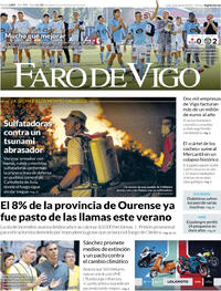Portada Faro de Vigo 2025-08-18