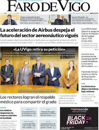 Portada Faro de Vigo 2025-11-18