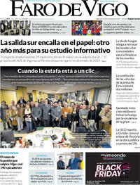Portada Faro de Vigo 2025-11-19