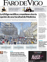 Portada Faro de Vigo 2025-11-20