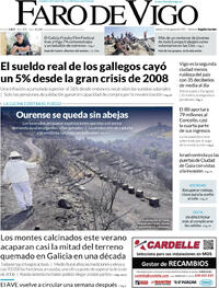 Portada Faro de Vigo 2025-08-21