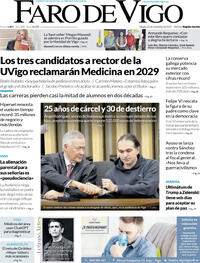 Portada Faro de Vigo 2025-11-22