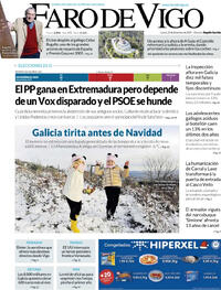 Portada Faro de Vigo 2025-12-22