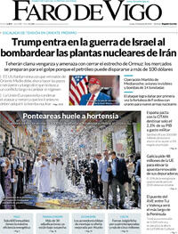 Portada periódico Faro de Vigo