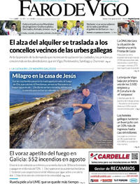 Portada Faro de Vigo 2025-08-23