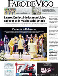 Portada Faro de Vigo 2025-11-24