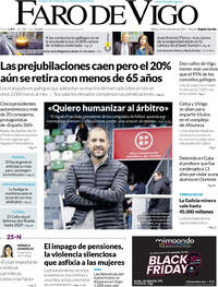 Portada Faro de Vigo 2025-11-25