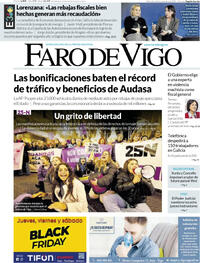 Portada Faro de Vigo 2025-11-26