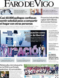 Portada Faro de Vigo 2025-09-27