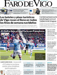 Portada Faro de Vigo 2025-10-27