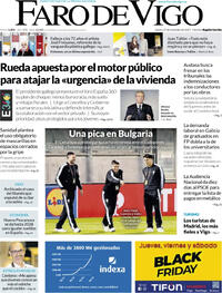 Portada Faro de Vigo 2025-11-27