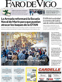 Portada Faro de Vigo 2025-12-27