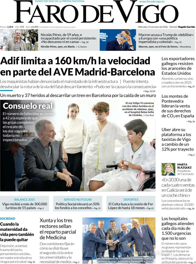 Portada El Diario Vasco 2026-01-21