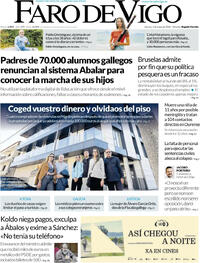 Portada Faro de Vigo 2026-05-01