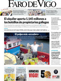 Portada Faro de Vigo 2026-07-02