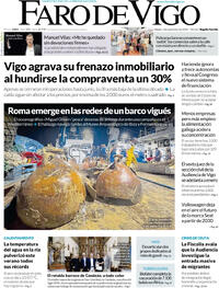 Portada periódico Faro de Vigo