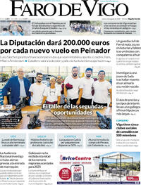 Portada periódico Faro de Vigo